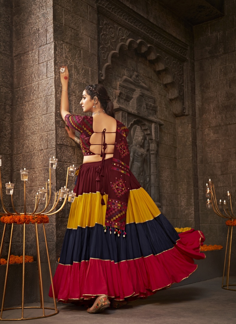 Multi color chaniya choli outlet